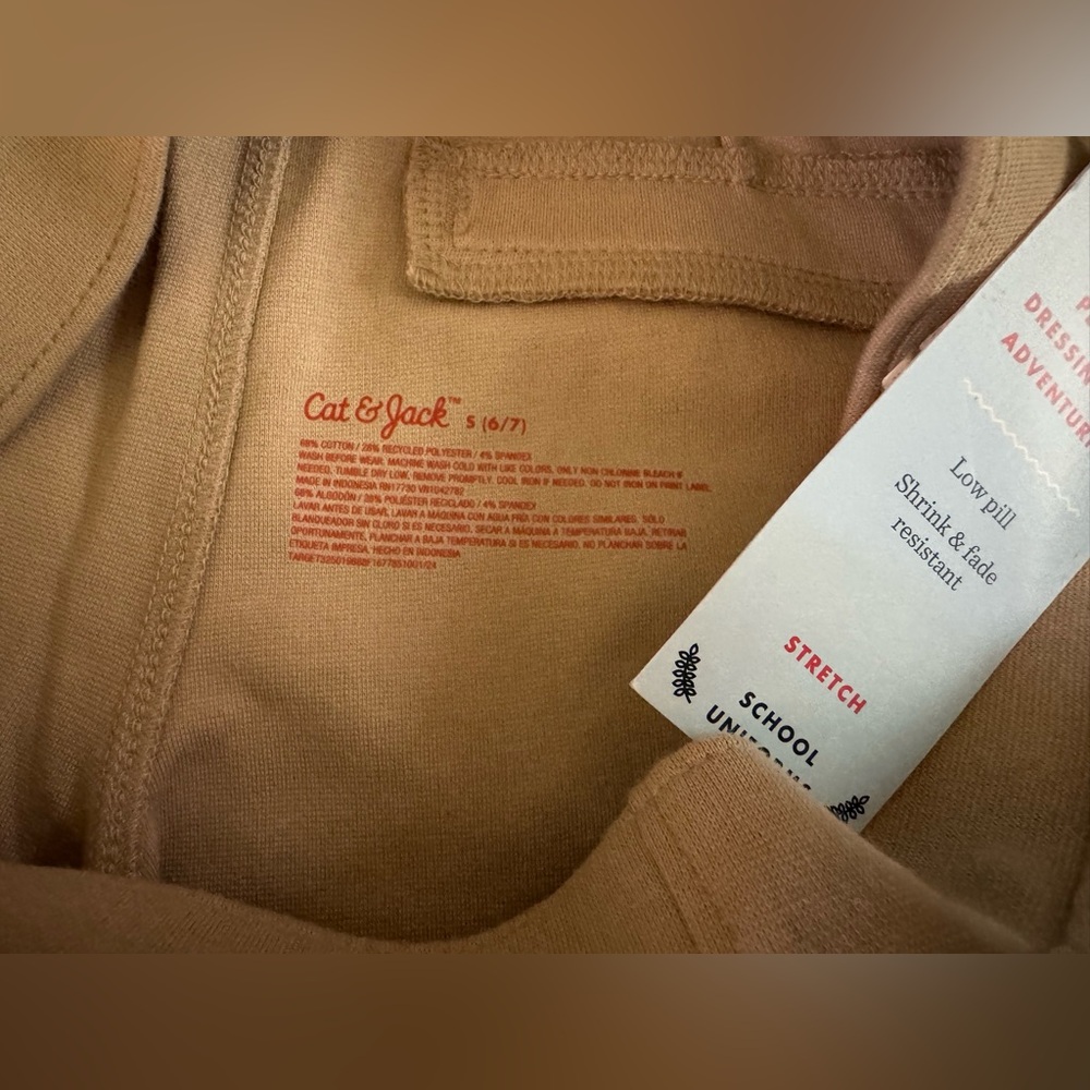 Cat & Jack Girls uniform pants size S (6/7) NWT - Picture 2 of 3